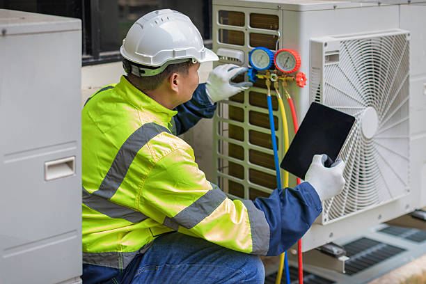 Professional Emergency Hvac Repair technician working in Spinnerstown, PA